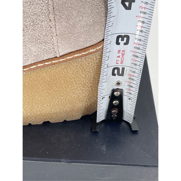 Tom's Wedge Boots Women's Size 9.5 Gray Suede Lace‎ Up Bootie Shoes - Picture 12 of 13